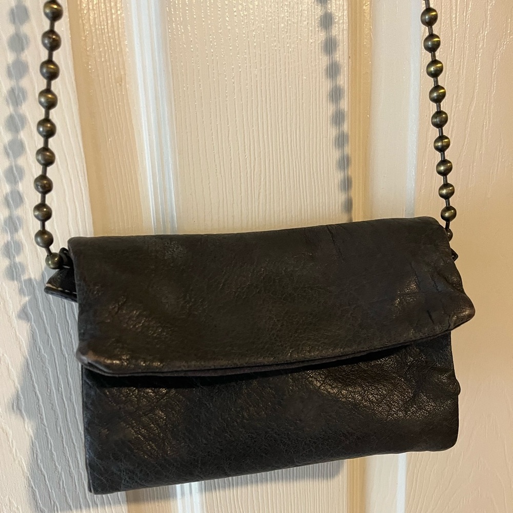 Free People Black Envelope Cross Body